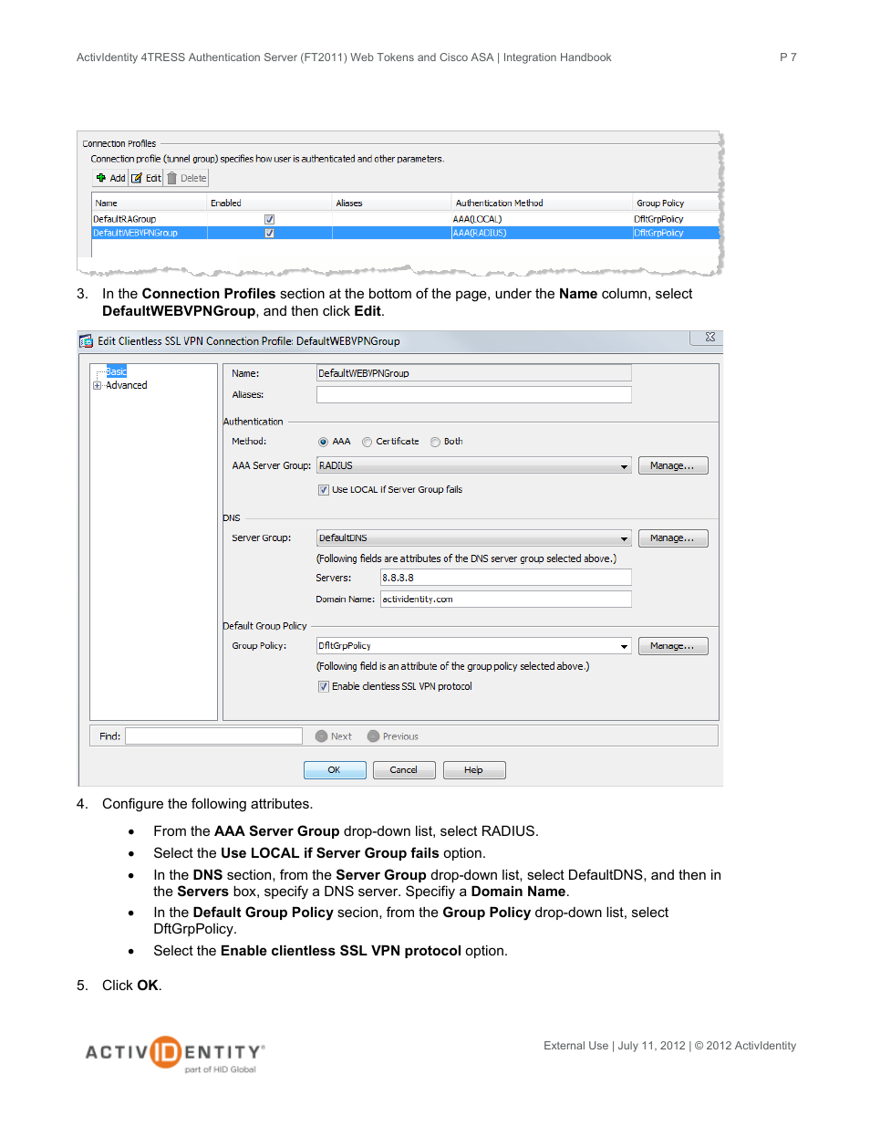 HID Cisco ASA and 4TRESS AS User Manual | Page 7 / 34