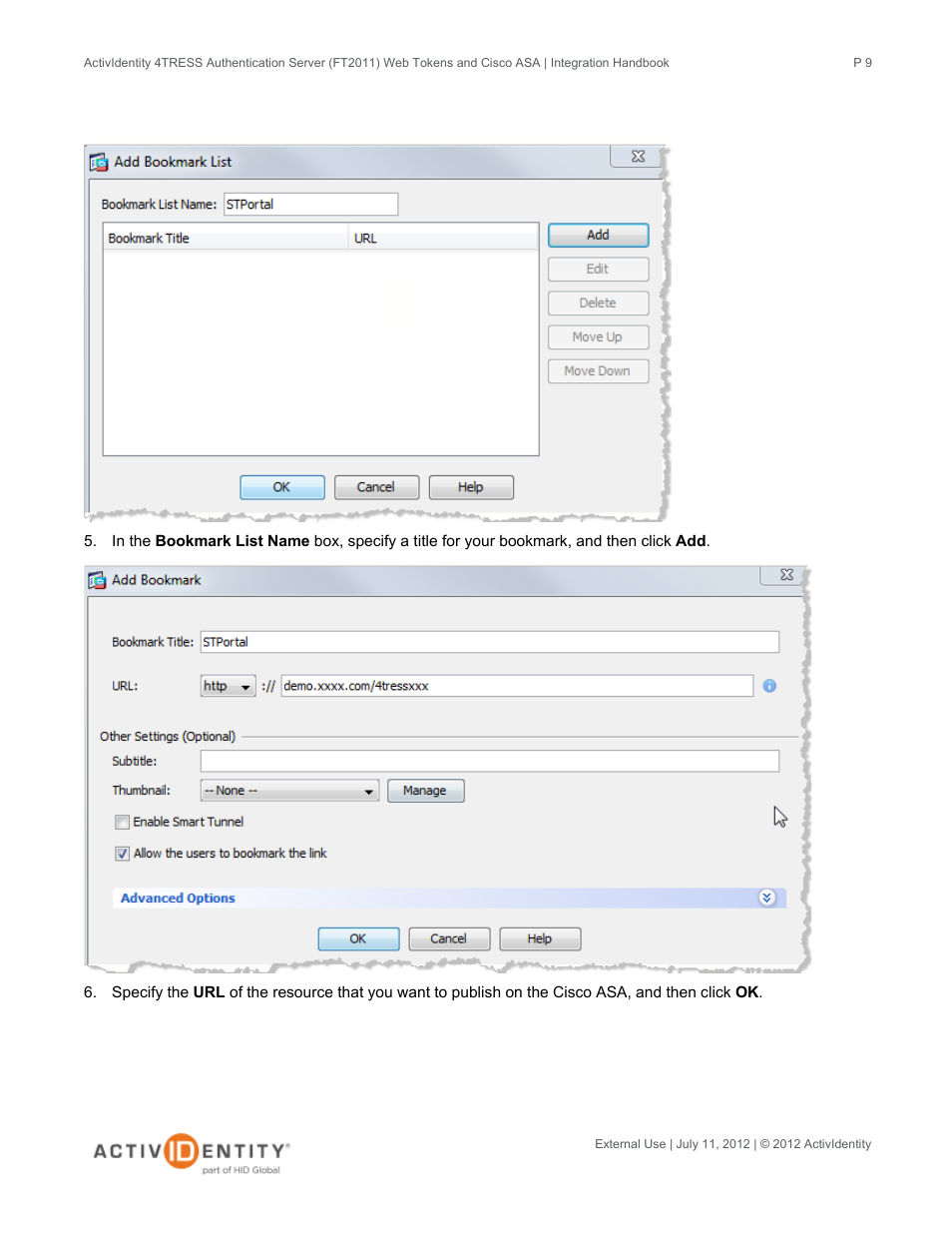 HID Cisco ASA and 4TRESS AS User Manual | Page 9 / 34