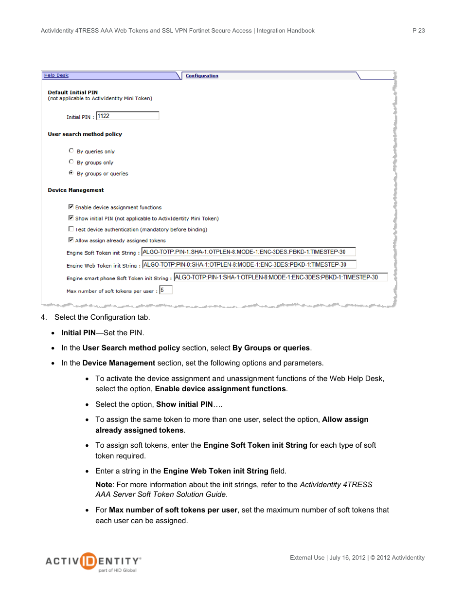 HID Fortinet and AAA Server User Manual | Page 23 / 28