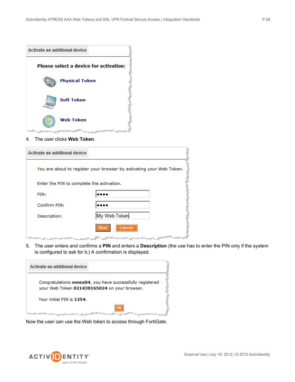 HID Fortinet and AAA Server User Manual | Page 26 / 28