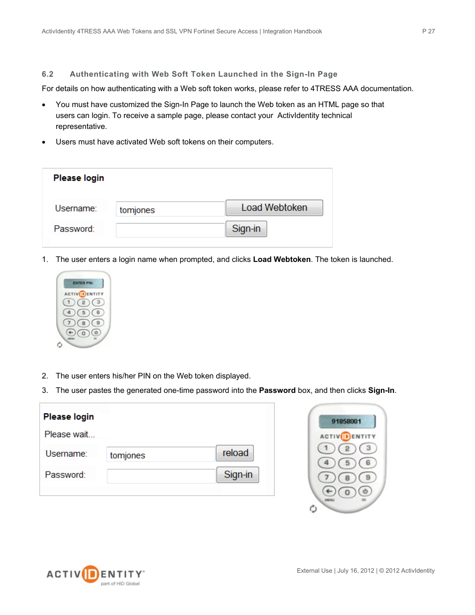 HID Fortinet and AAA Server User Manual | Page 27 / 28