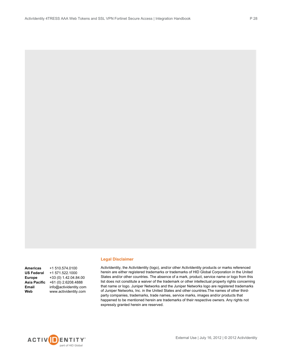 HID Fortinet and AAA Server User Manual | Page 28 / 28