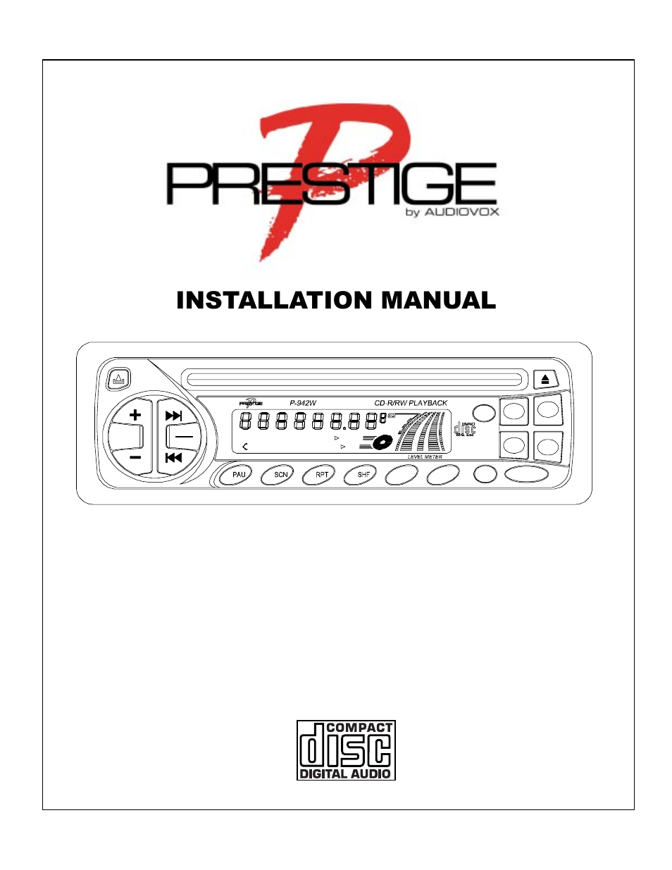 Audiovox P-942W User Manual | 5 pages