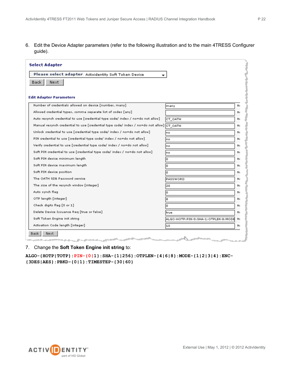 HID Juniper and 4TRESS AS User Manual | Page 22 / 30
