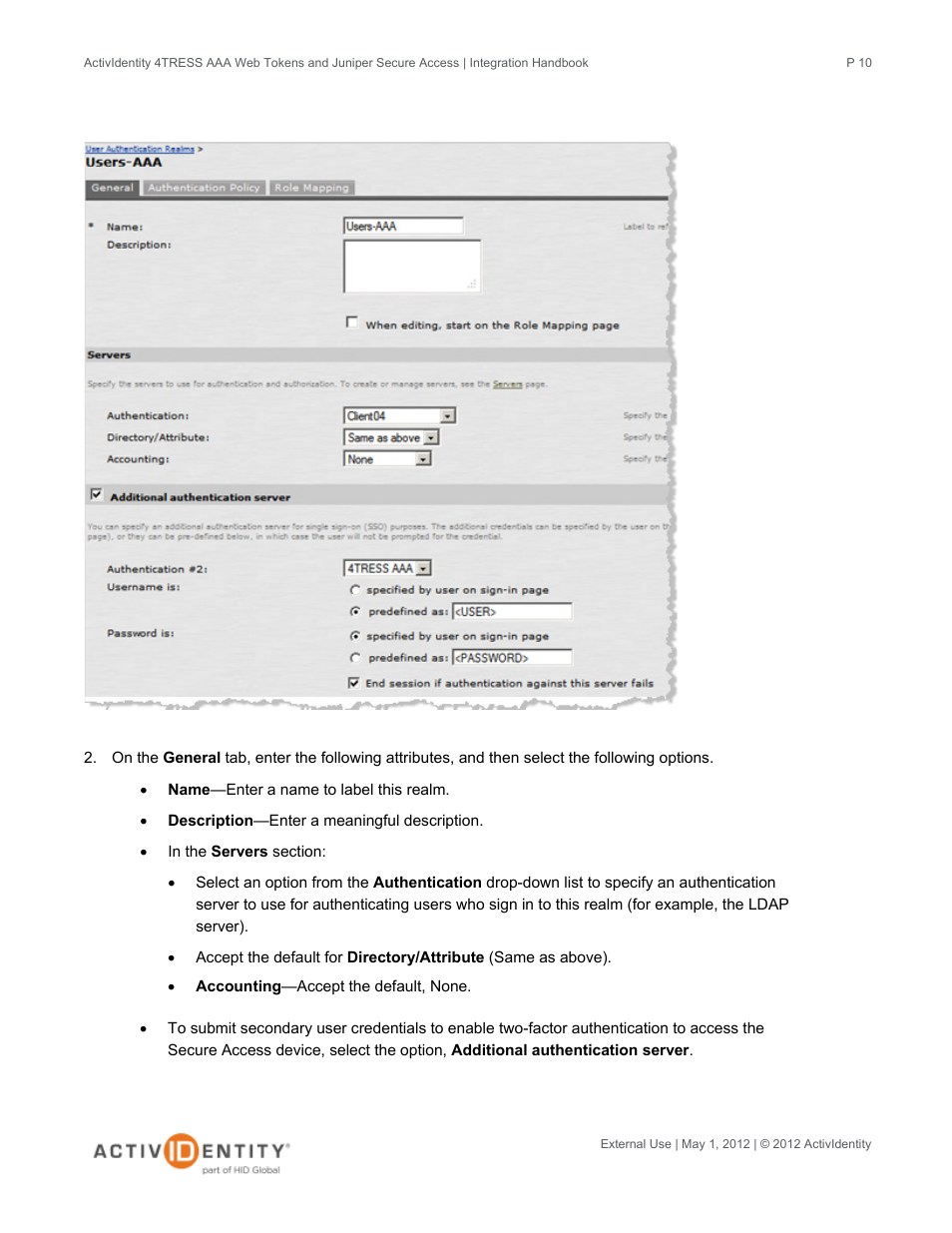 HID Juniper and AAA Server User Manual | Page 10 / 28