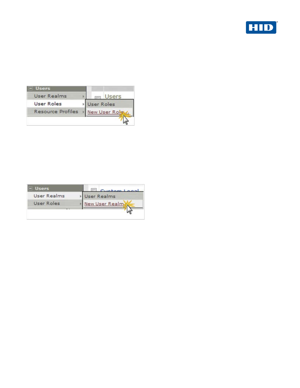 3 procedure 3: define juniper user role(s), 4 procedure 4: define juniper authentication realm, Procedure 3: define juniper user role(s) | Procedure 4: define juniper authentication realm | HID Juniper and ActivID AAA OOB User Manual | Page 10 / 27