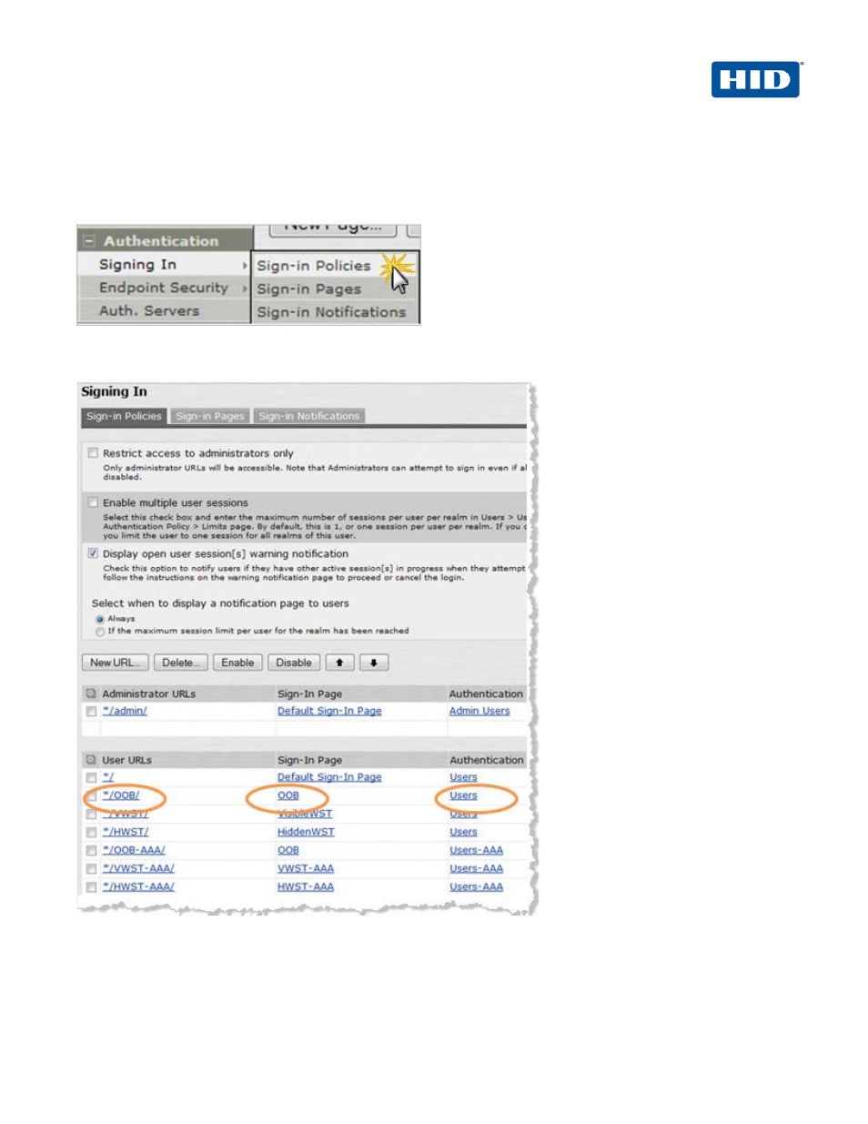 6 procedure 6: juniper sign-in policies, Procedure 6: juniper sign-in policies | HID Juniper and ActivID AS OOB User Manual | Page 16 / 30
