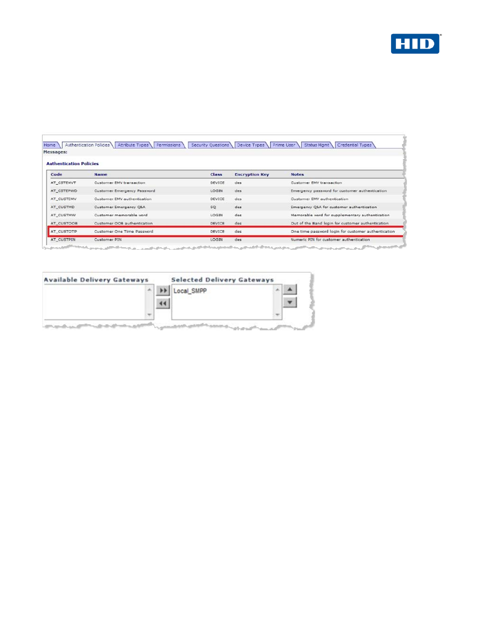 5 assign an out-of-band delivery gateway, Assign an out-of-band delivery gateway | HID Juniper and ActivID AS OOB User Manual | Page 25 / 30