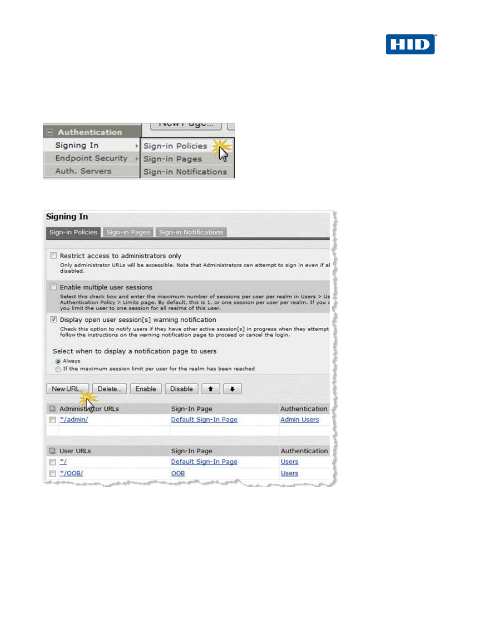 5 procedure 5: juniper sign-in policies, Procedure 5: juniper sign-in policies | HID Juniper and ActivID AS SAML User Manual | Page 11 / 20