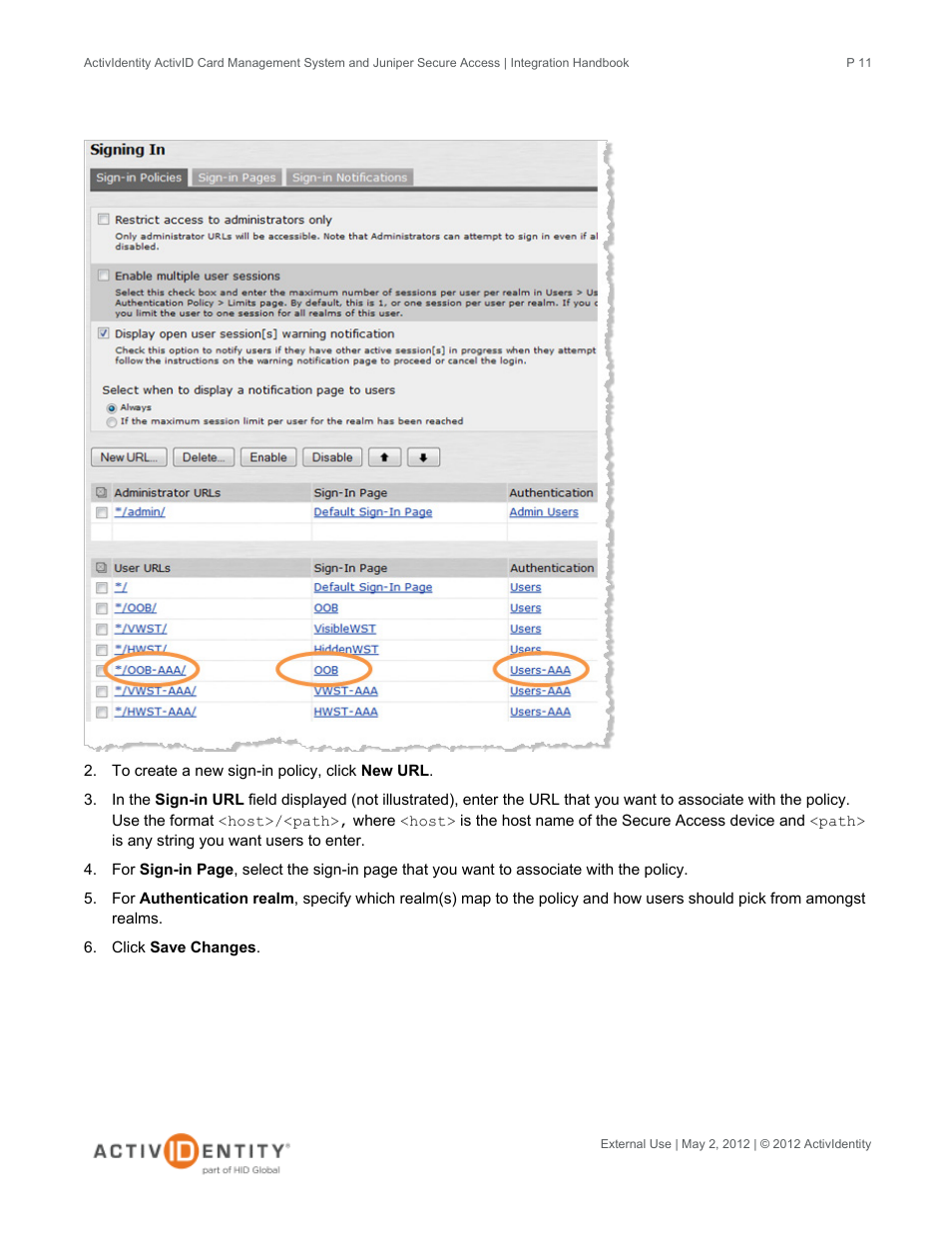 HID Juniper and CMS User Manual | Page 11 / 15