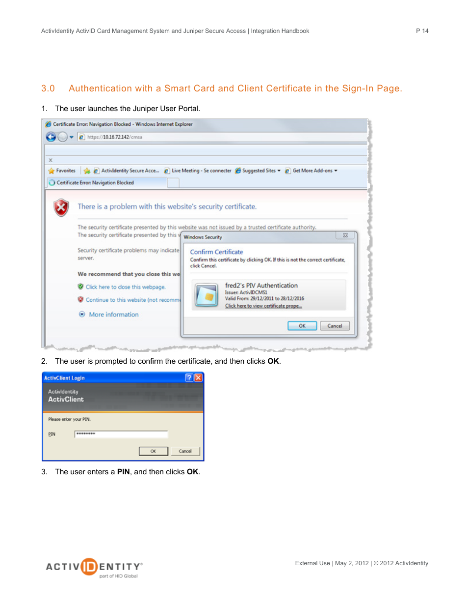 HID Juniper and CMS User Manual | Page 14 / 15