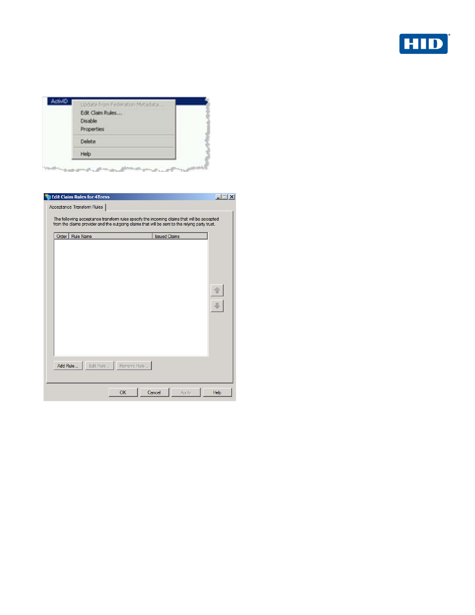 HID Microsoft ADFS and ActivID AS using SAML User Manual | Page 12 / 31
