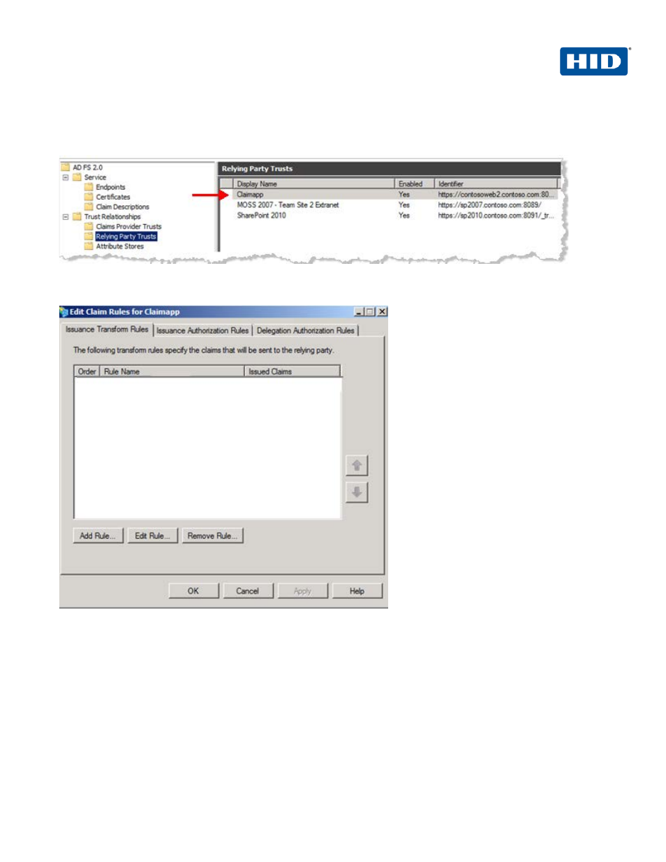 HID Microsoft ADFS and ActivID AS using SAML User Manual | Page 15 / 31
