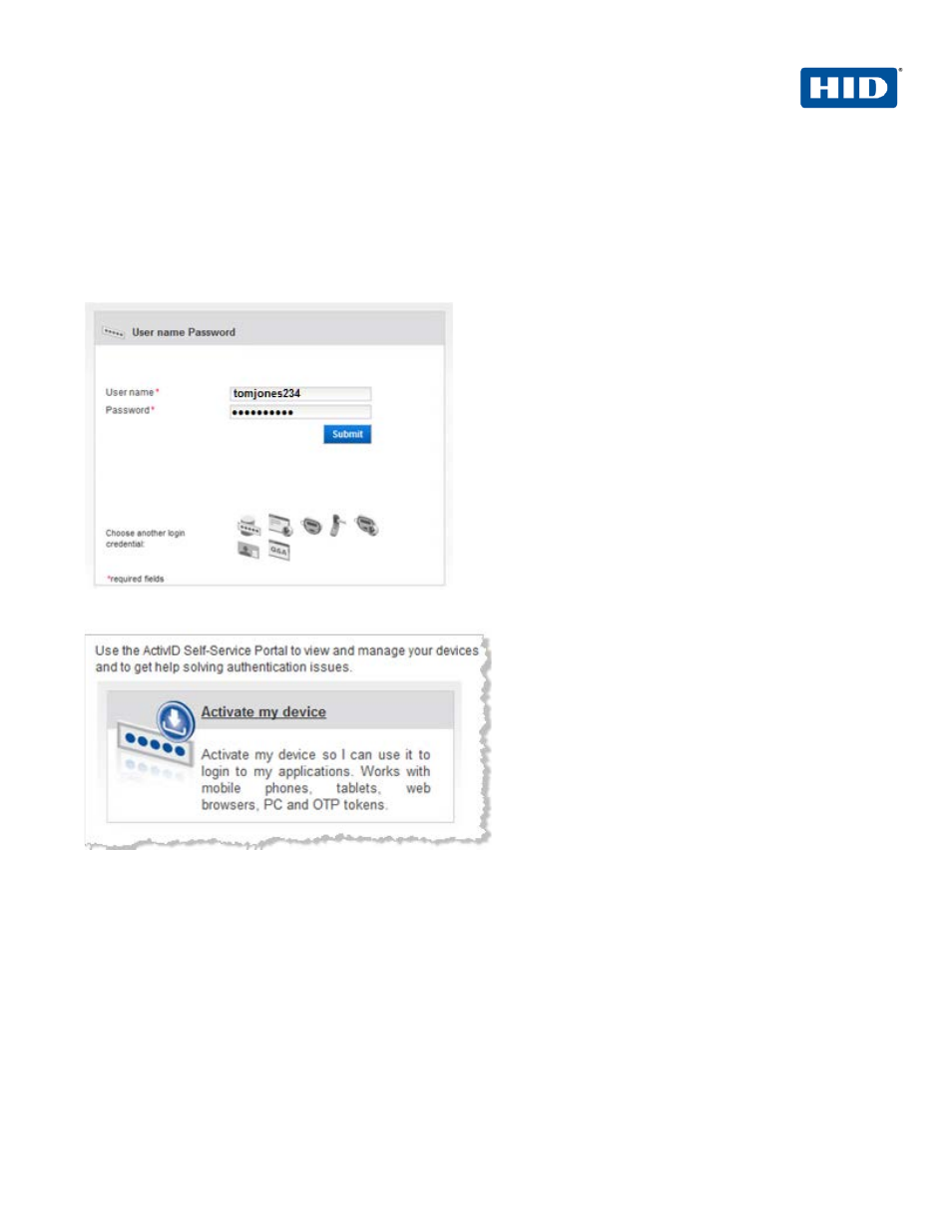 0 saml channel authentication: an overview, 1 prerequisite: user activates web soft token, Saml channel authentication: an overview | Prerequisite: user activates web soft token | HID Microsoft ADFS and ActivID AS using SAML User Manual | Page 27 / 31