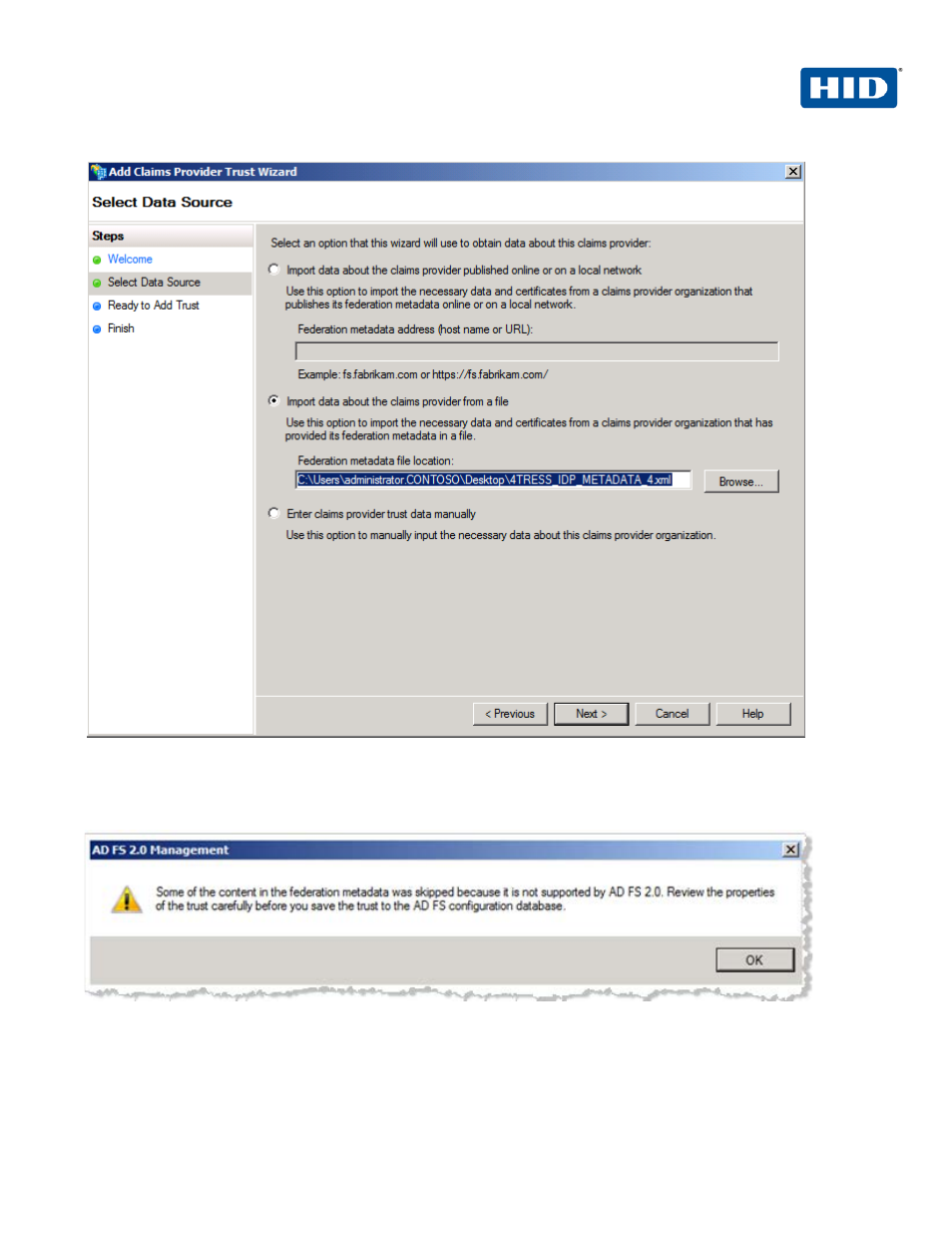HID Microsoft ADFS and ActivID AS using SAML User Manual | Page 9 / 31