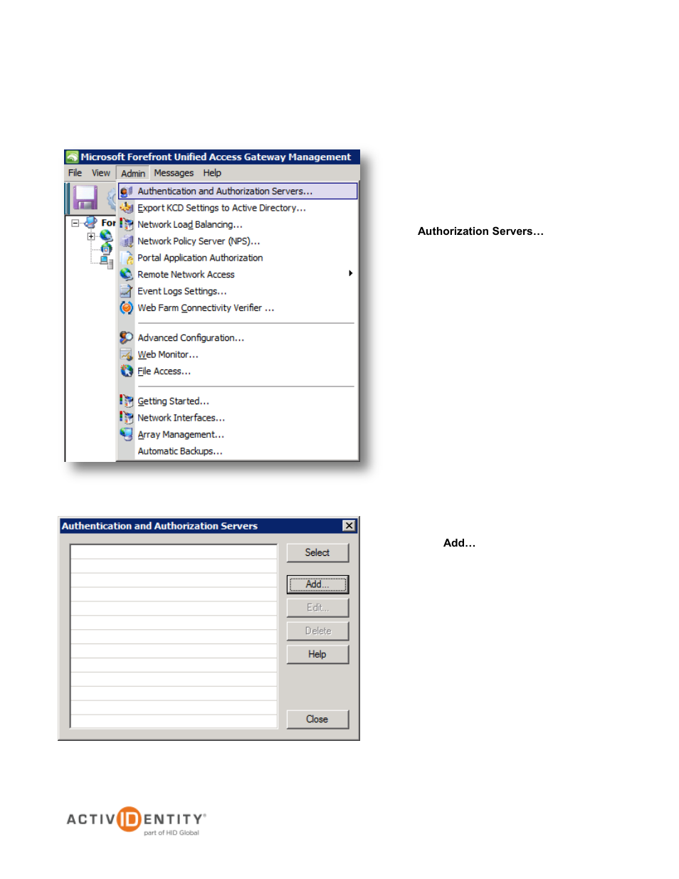 Adding the 4tress server to uag | HID Microsoft UAG and 4TRESS AS User Manual | Page 37 / 48