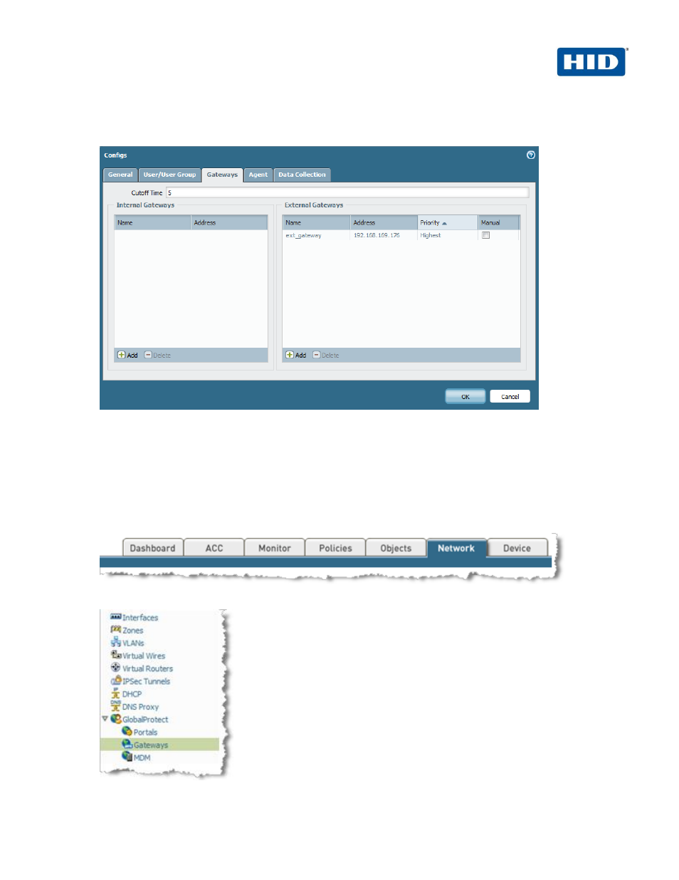 Configuring the gateway | HID Palo Alto Networks and ActivID AAA User Manual | Page 15 / 26