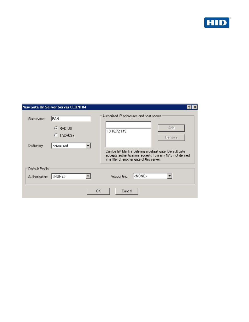 Aaa configuration: sequence of procedures, Procedure 1: configure the palo alto networks gate, 0 aaa configuration: sequence of procedures | HID Palo Alto Networks and ActivID AAA User Manual | Page 18 / 26