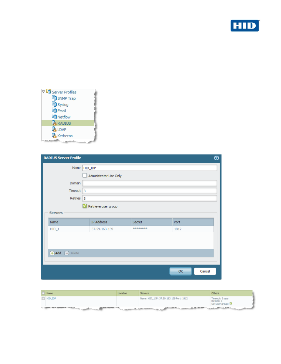 Configuring user authentication | HID Palo Alto Networks and ActivID AAA User Manual | Page 5 / 26