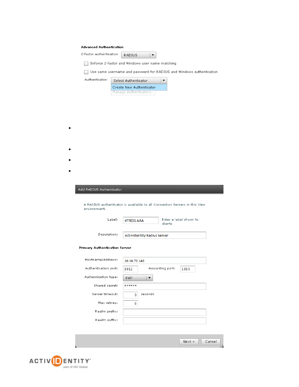 HID VMware View and AAA Server User Manual | Page 5 / 12