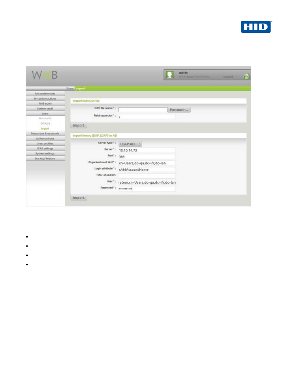 2 procedure 2: create users, Procedure 2: create users | HID Wallix and ActivID AAA User Manual | Page 5 / 12