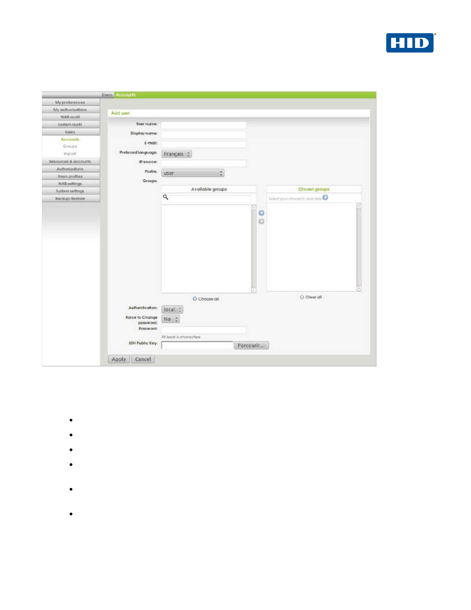 2 task 2: create manual users, Task 2: create manual users | HID Wallix and ActivID AAA User Manual | Page 6 / 12