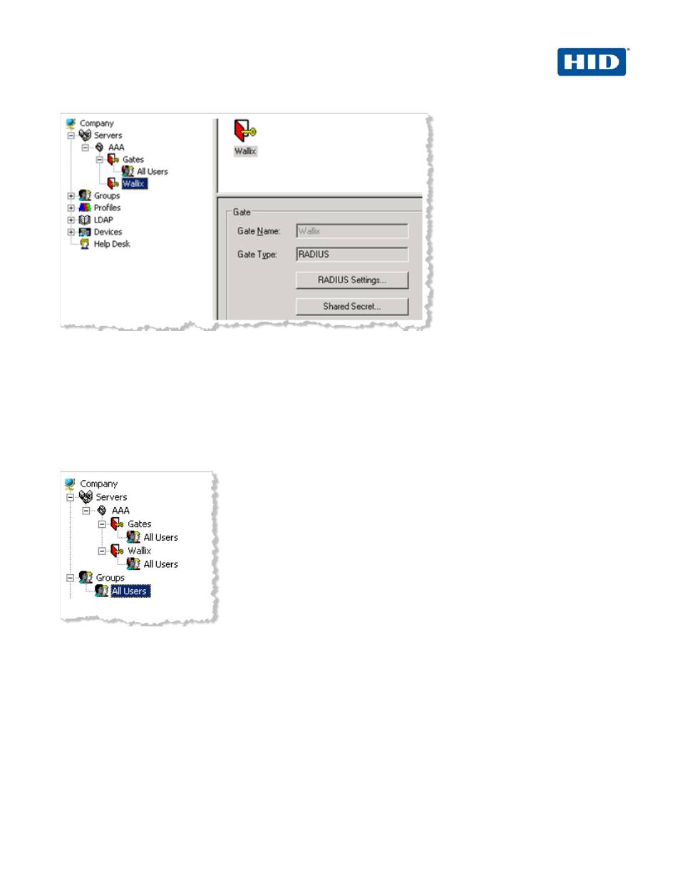 2 procedure 2: assign group(s) to the wallix gate, Procedure 2: assign group(s) to the wallix gate | HID Wallix and ActivID AAA User Manual | Page 8 / 12