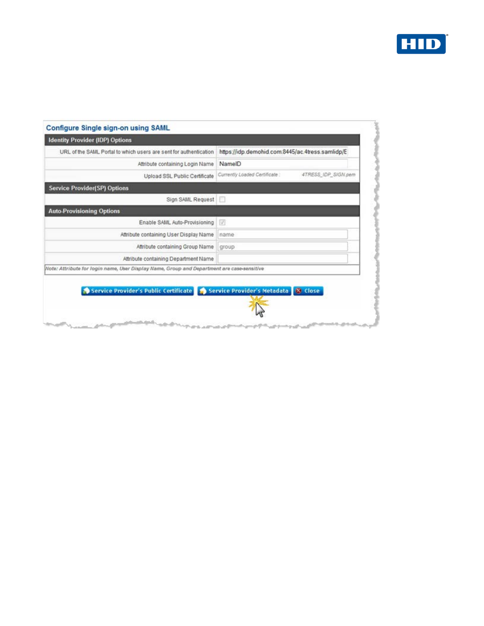 5 procedure 5: export zscaler metadata, Procedure 5: export zscaler metadata | HID Zscaler and ActivID AS using SAML User Manual | Page 9 / 25