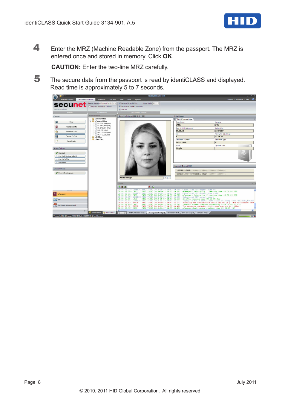 HID identiCLASS DTK Quick Start Guide User Manual | Page 8 / 12