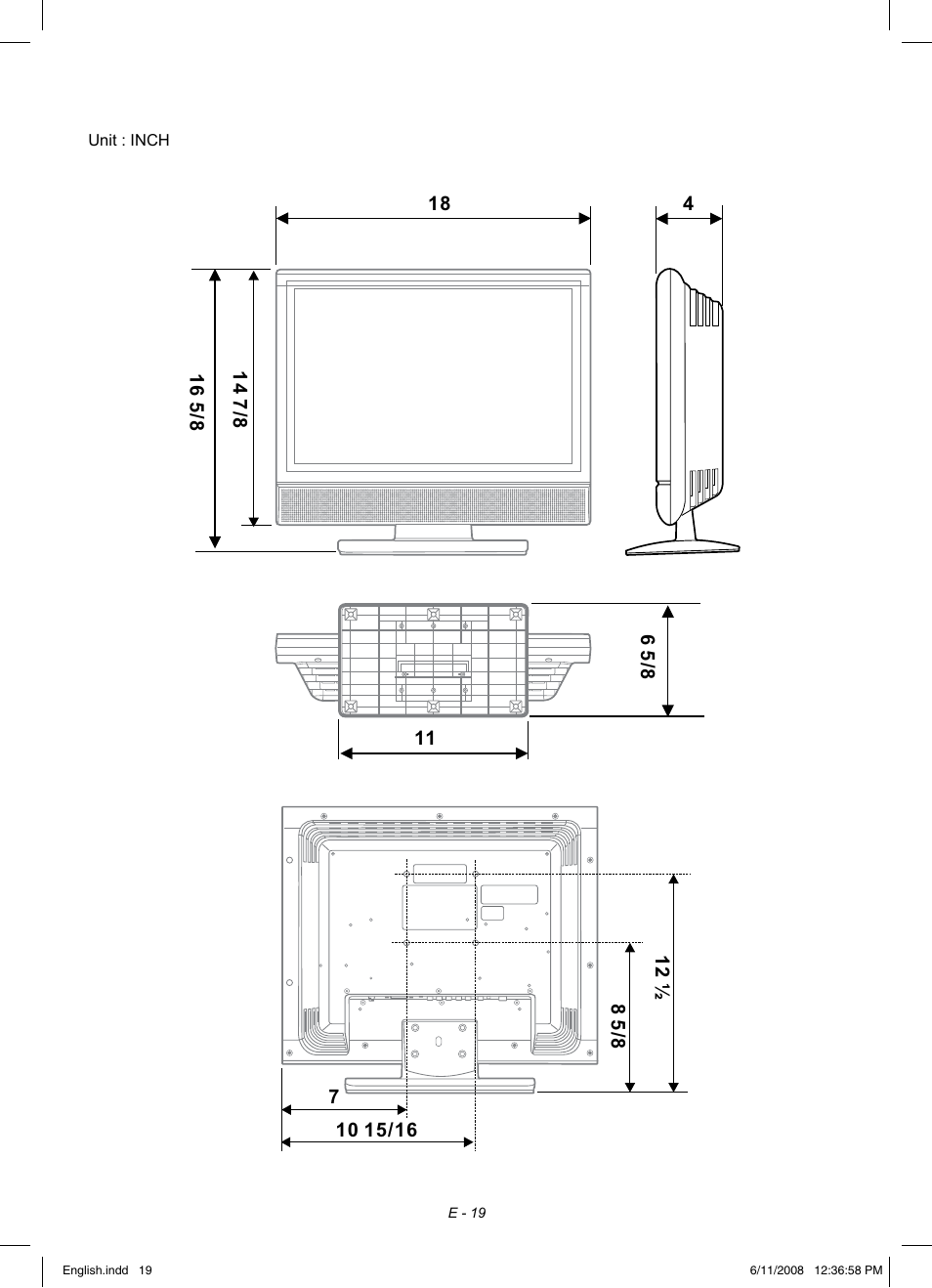Audiovox FPE1908 User Manual | Page 19 / 19
