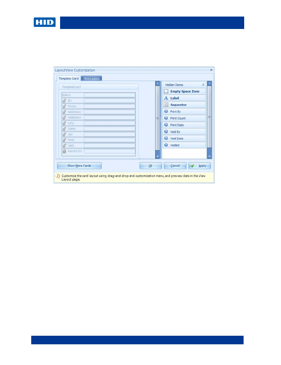 2 layout view | HID Asure ID 7.5 User Guide User Manual | Page 31 / 44