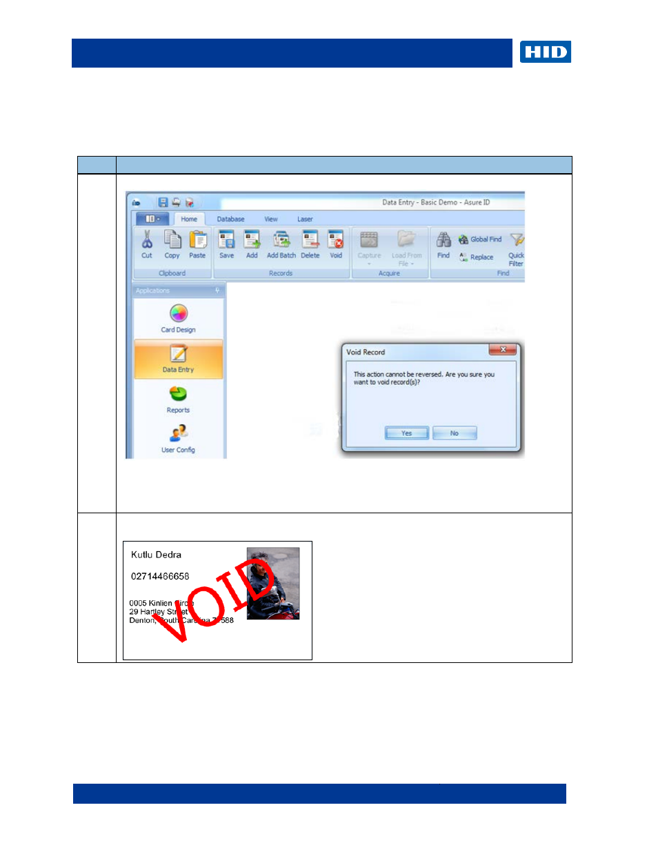 3 void | HID Asure ID 7.5 User Guide User Manual | Page 32 / 44