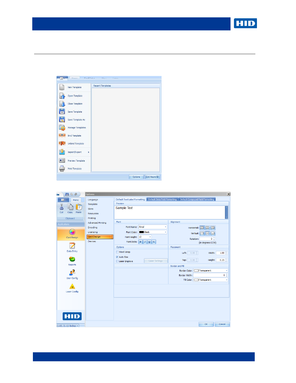 7 selected asure id options, Selected asure id options, 7selected asure id options | HID Asure ID 7.5 User Guide User Manual | Page 36 / 44