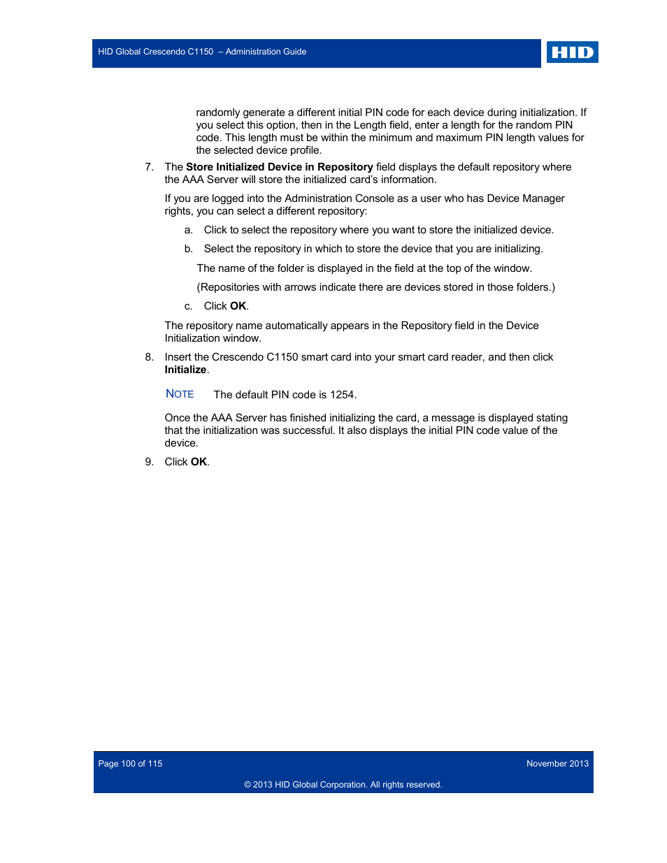 HID Crescendo C1150 Administration Guide User Manual | Page 100 / 115