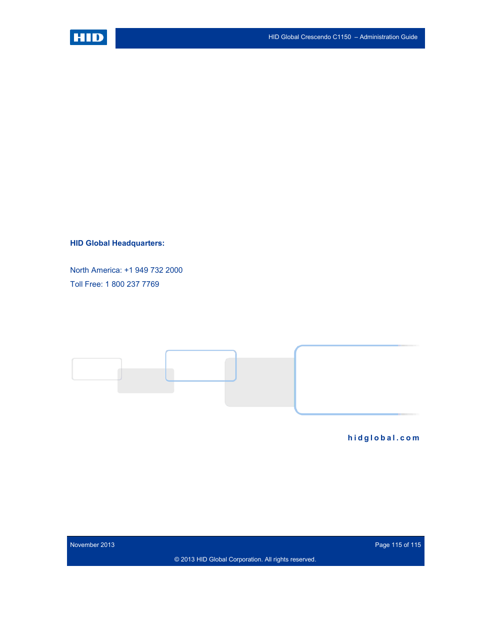HID Crescendo C1150 Administration Guide User Manual | Page 115 / 115