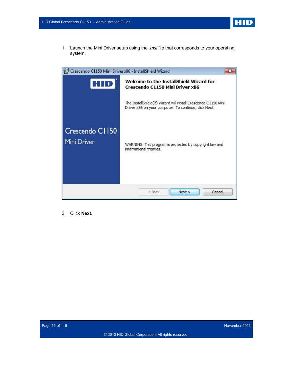 HID Crescendo C1150 Administration Guide User Manual | Page 16 / 115