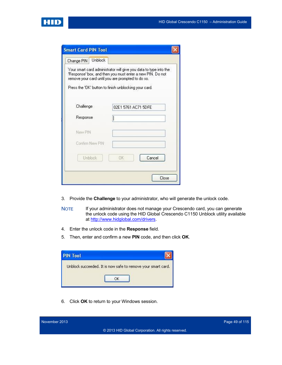 HID Crescendo C1150 Administration Guide User Manual | Page 49 / 115