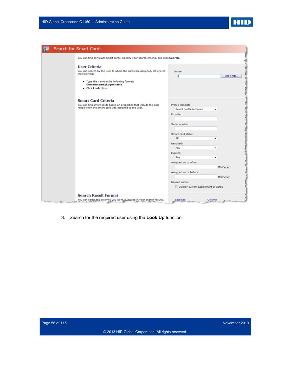 HID Crescendo C1150 Administration Guide User Manual | Page 56 / 115