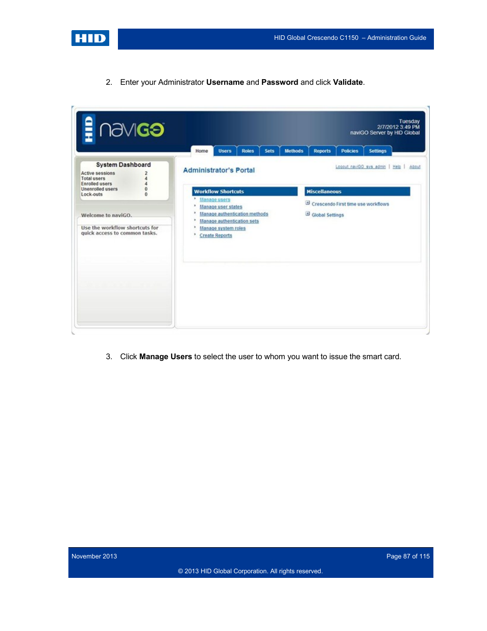 HID Crescendo C1150 Administration Guide User Manual | Page 87 / 115