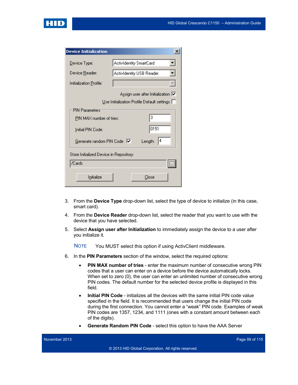 HID Crescendo C1150 Administration Guide User Manual | Page 99 / 115