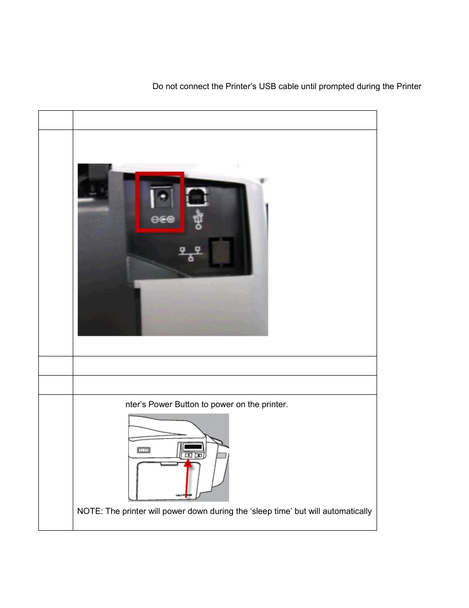 Connecting the printer power | HID DTC1000/4000 User Guide User Manual | Page 27 / 123