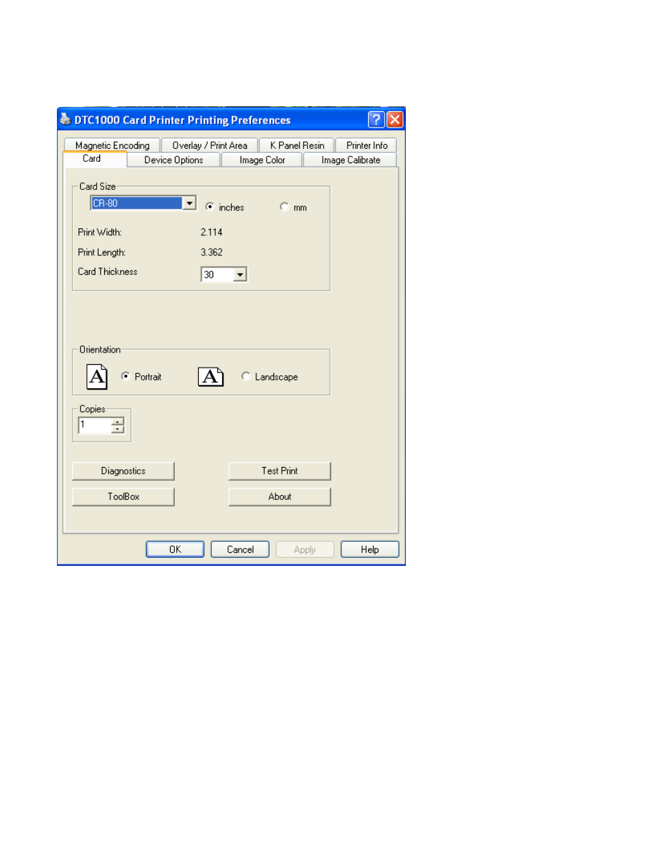 Using the card tab | HID DTC1000/4000 User Guide User Manual | Page 39 / 123