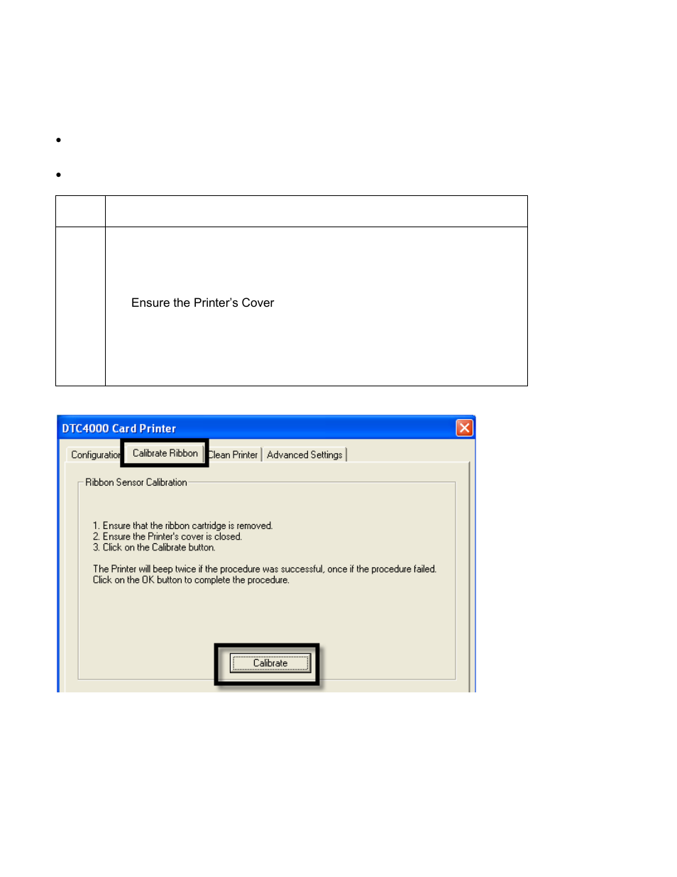 Using the calibrate ribbon tab | HID DTC1000/4000 User Guide User Manual | Page 42 / 123
