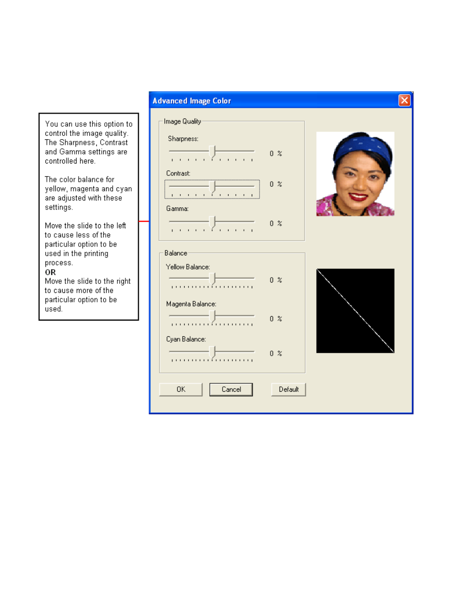Using the image color tab | HID DTC1000/4000 User Guide User Manual | Page 60 / 123