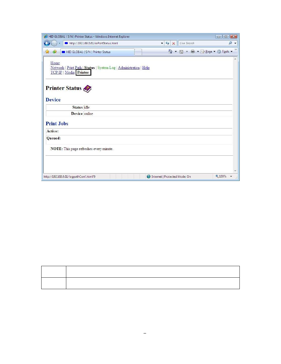 Using the system log page, Changing the log name | HID DTC1000/4000/4500 Ethernet User Guide User Manual | Page 31 / 59