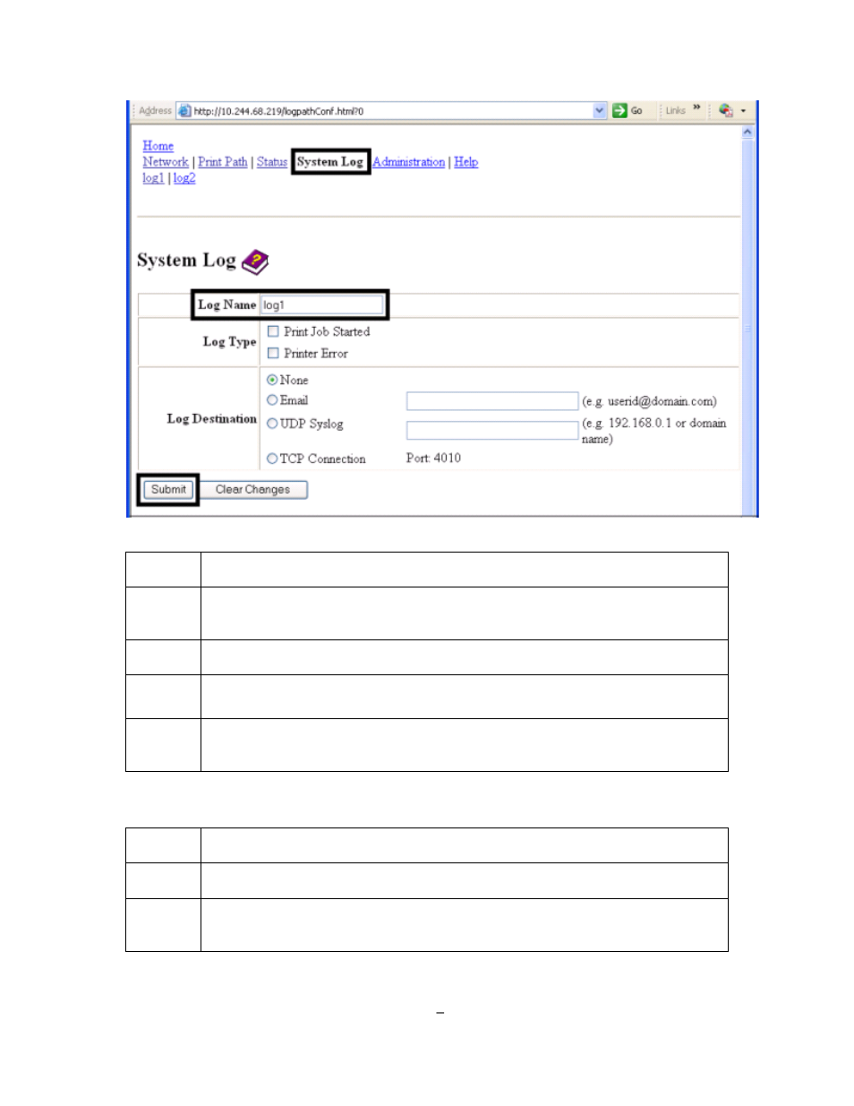 Selecting the log type | HID DTC1000/4000/4500 Ethernet User Guide User Manual | Page 32 / 59
