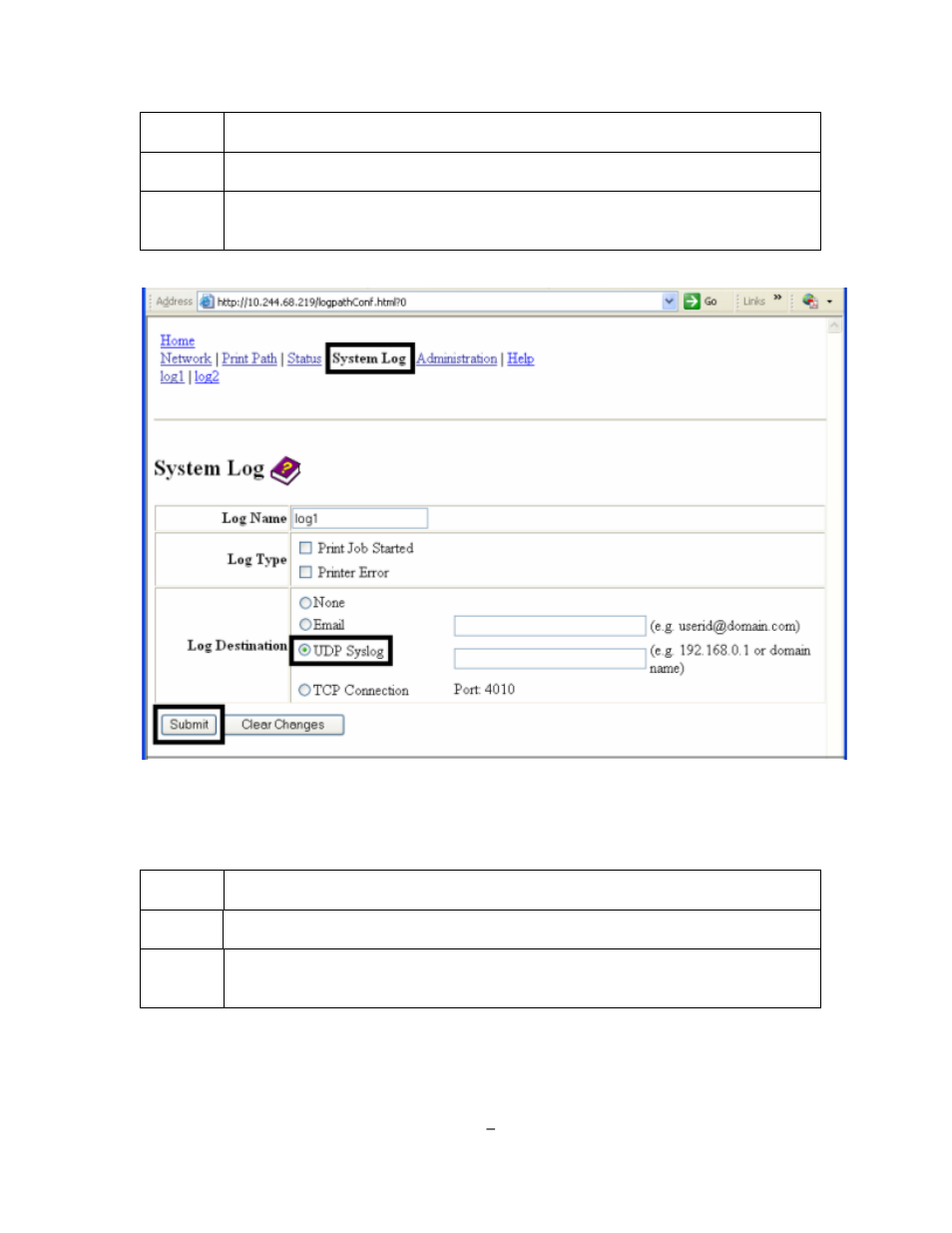Specifying tcp event logging | HID DTC1000/4000/4500 Ethernet User Guide User Manual | Page 36 / 59