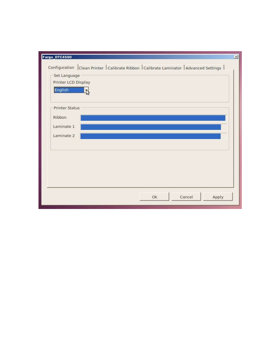 Printer configuration tab | HID DTC1000/4000/4500 Toolbox User Guide User Manual | Page 11 / 19