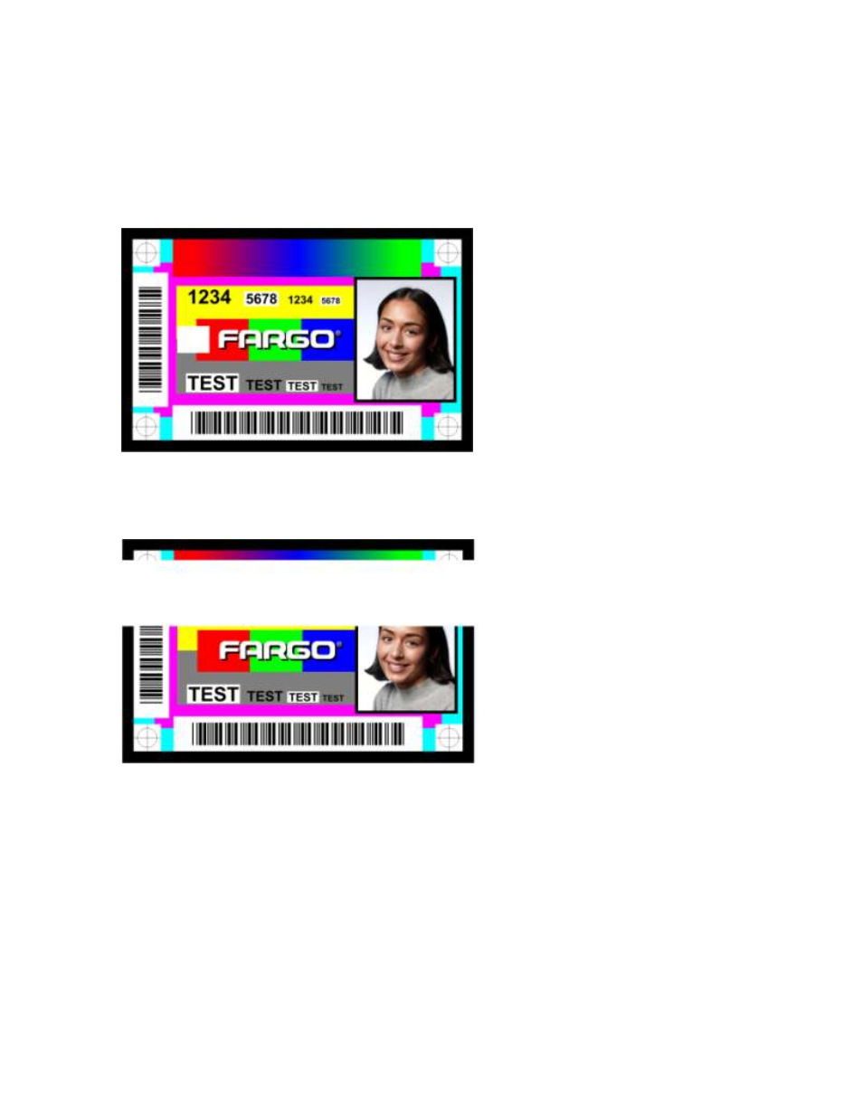 Reviewing the print area examples | HID DTC1000/4000/4500 User Guide LINUX & MAC User Manual | Page 39 / 62