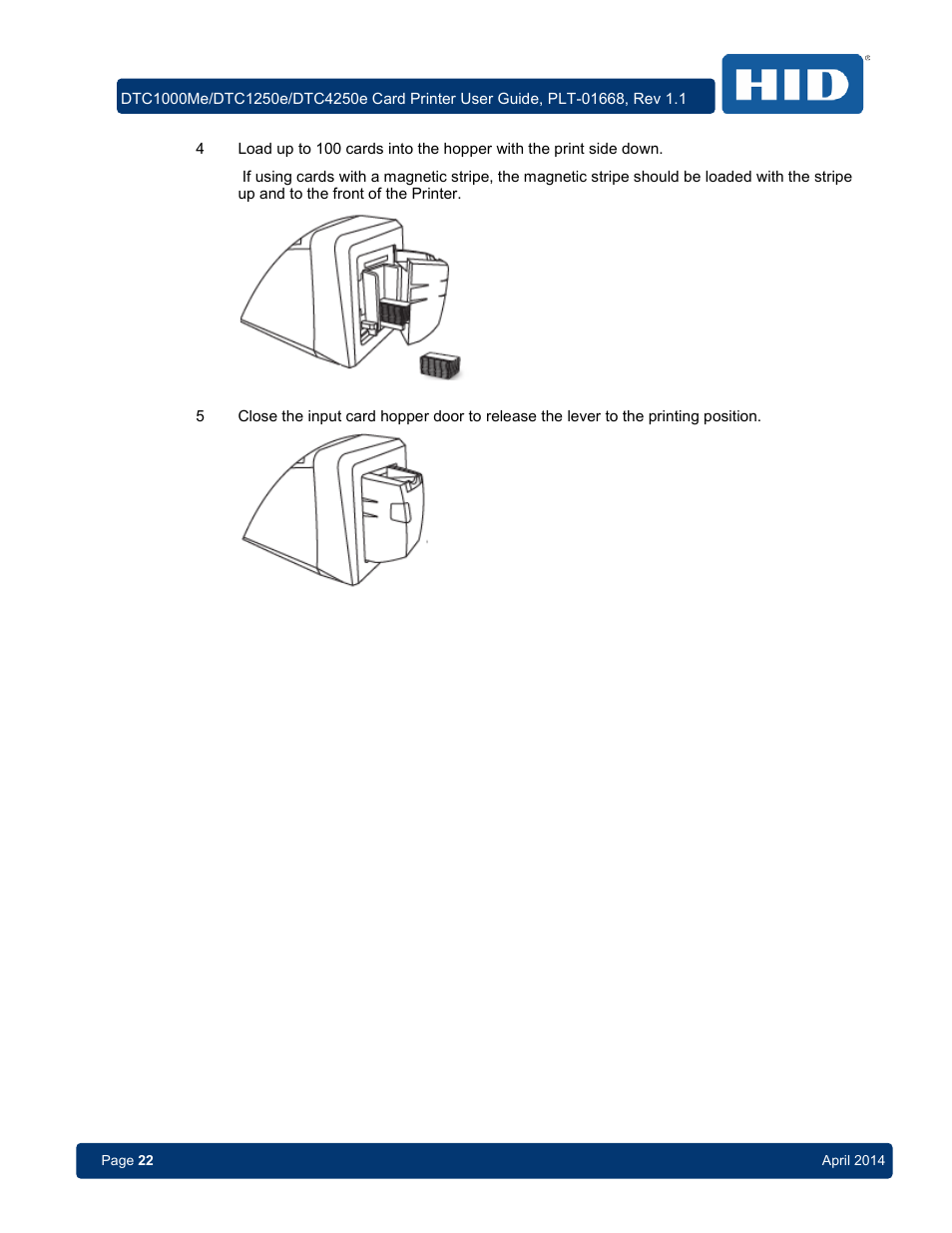 HID DTC1250e/DTC1000Me/DTC4250e User Guide User Manual | Page 22 / 80